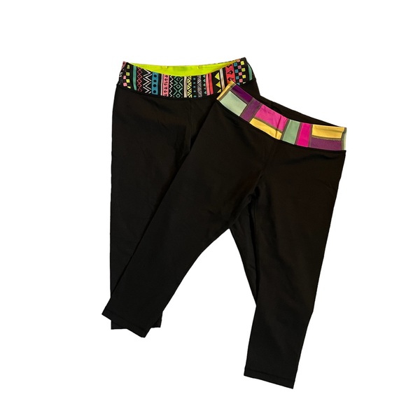 Ivivva Lululemon Capri Leggings Set of 2 - Picture 3 of 4